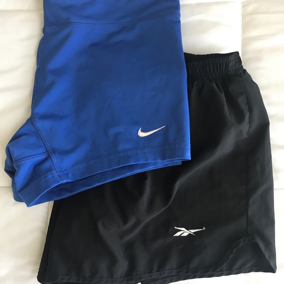 Pair of athletic shorts. Nike & ReeBok